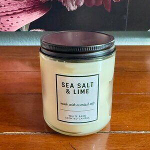 NEW SEA SALT & LIME Single Wick Candle 7oz Bath & Body Works